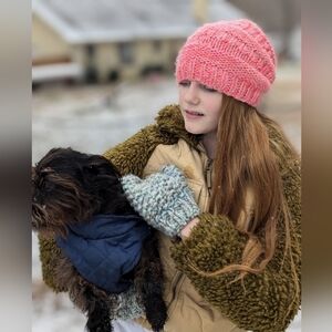 Handmade Cozy Pink Knit Hat